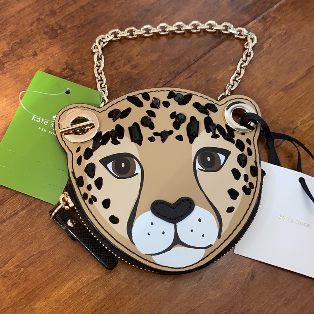 Kate Spade Run Wild Leopard Coin Purse